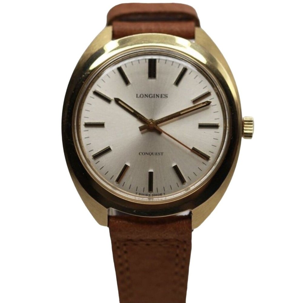 Mens Longines Conquest Ref 706 Gold Plated 1070-1979 Wrist Watch